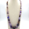 Collana di agata screziata viola