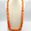 Collana interamente di corallo bambù color salmone