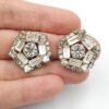 Orecchini a clip americani diamanti baguette