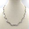 Collana Trifari foglie lega Trifanium argento