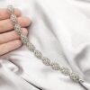 Braccialetto Trifari argento anni ’60 lavorazione a cordoncino