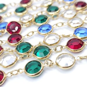Collana vintage firmata Swarovsky, col logo del cigno, cristalli Swarovsky multicolori sfaccettati bezel, incastonati - VINTAGE AMORE MIO Collana vintage firmata Swarovsky, col logo del cigno, cristalli Swarovsky multicolori sfaccettati bezel, incastonati - VINTAGE AMORE MIO